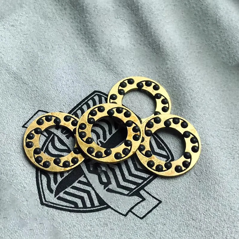 Custom Brass Frame Ceramic Ball Material Knife IKBS Flipper Bearings Washer For Microtech Marfione Matrix-R Knives DIY Make Part