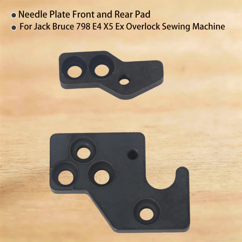 1PCS Original 20709003 20709002 Needle Plate Front and Rear Pad Iron Block for Jack Bruce 798 E4 X5 Ex Overlock Sewing Machine