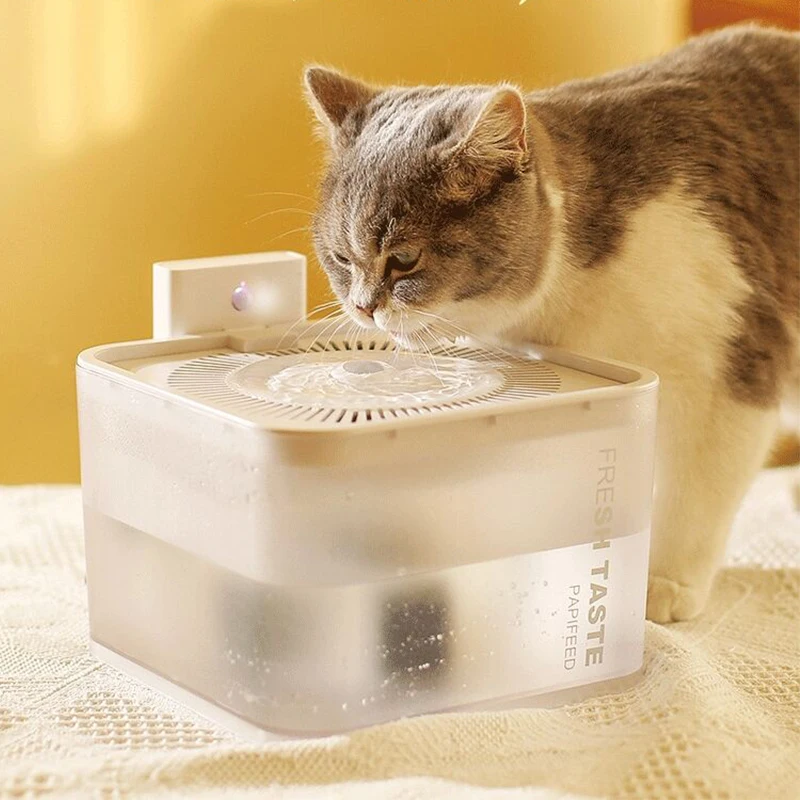 Papifeed Drinking Intelligent Sensor 3L Mascota Smart Automatic Dog Cat Pet Water Fountain Filter Dispenser