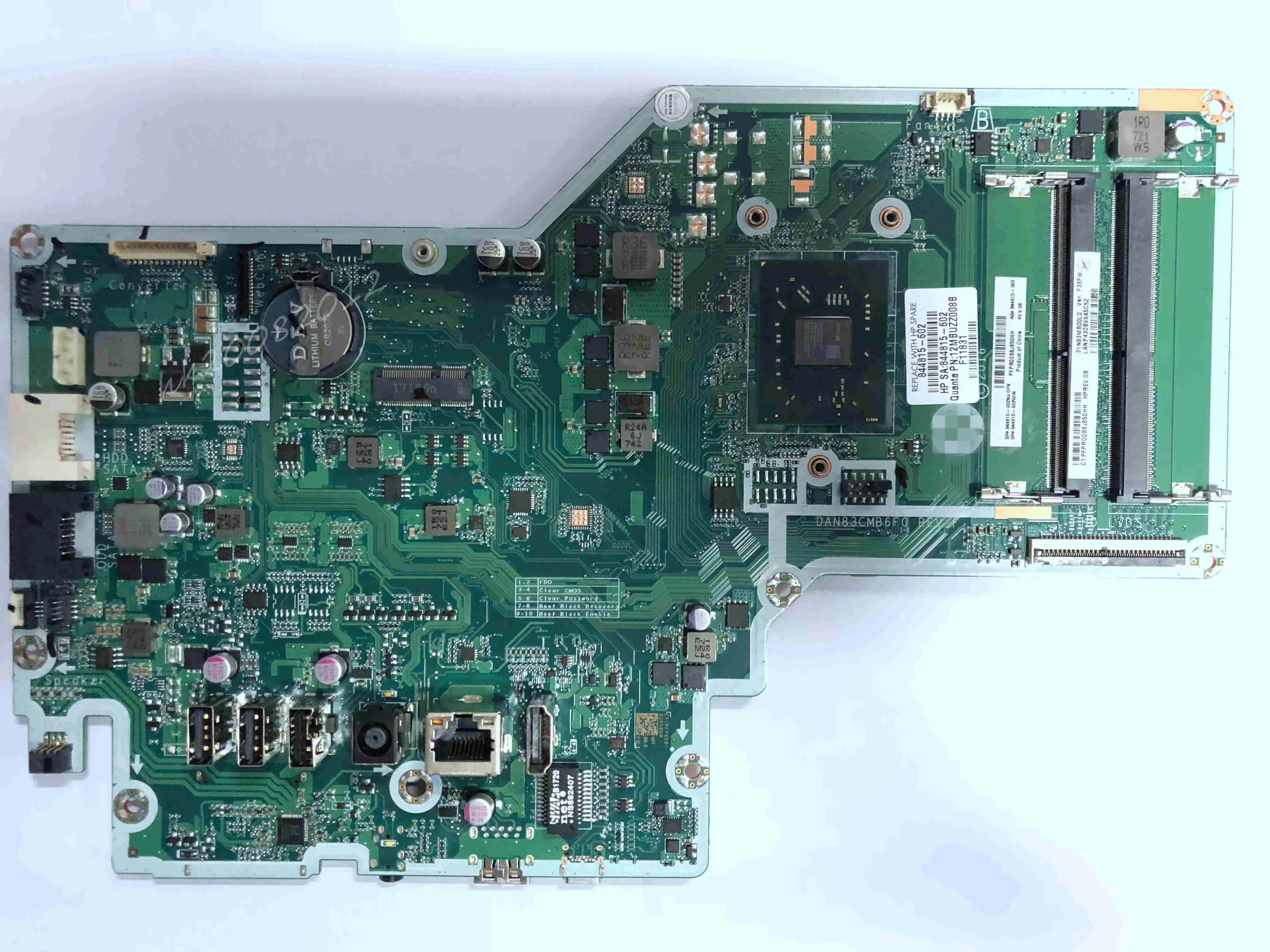 para hp Pavilion 24-b 24-b010 Amd A9-9410 Samui-a9 Placa-mãe 844815002 844815602 Dan83cmb6f0 Novo