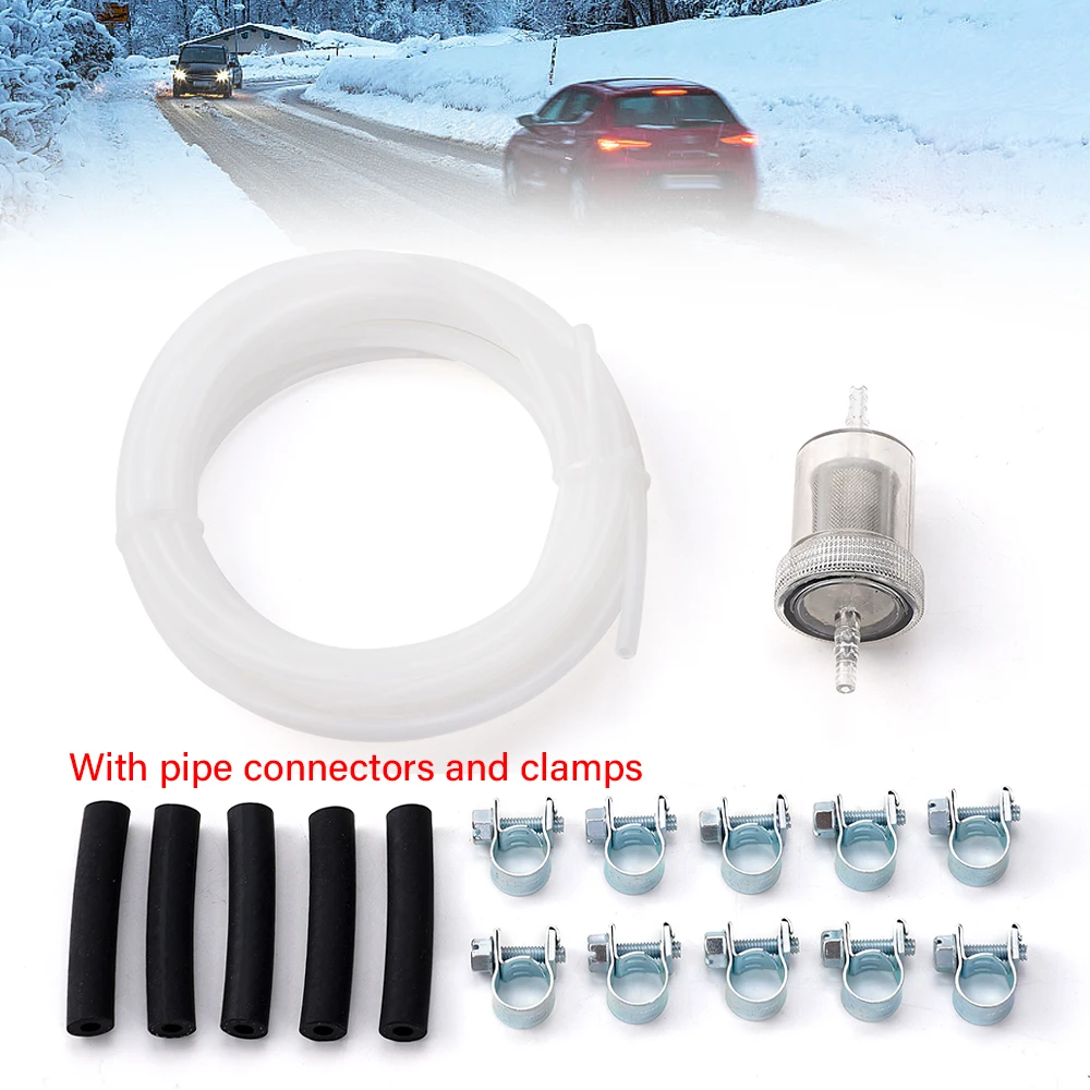 

Fuel Tank Standpipe Kit 4M Tubing Hose For Eberspacher Webasto Heater Diesel Oil Pump Filter Clamp Replacement Accessories