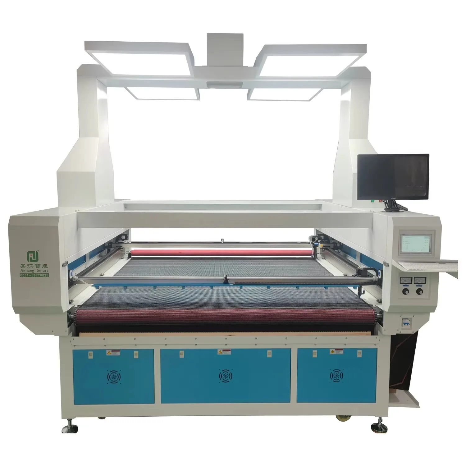 

【Best-selling】Top Quality Cut Fabric Printed Sublimation Fabric Cutting Machine With 2 Asynchronous Cutting Head