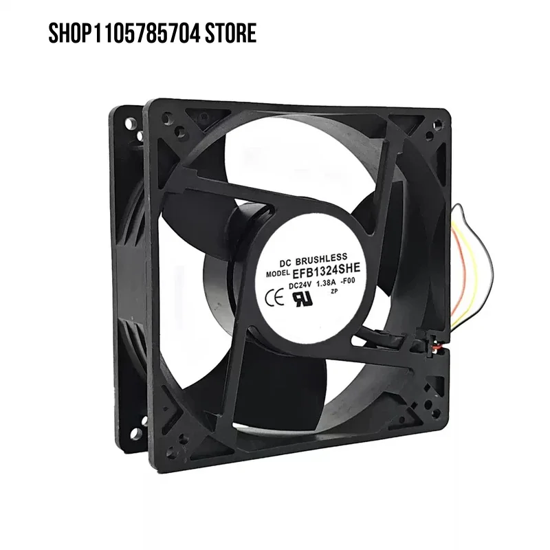 H+EFB1324SHE DC 24V 1.38A 18W 1600RPM 12.7cm 12738 127*127*39MM Cooling Fan