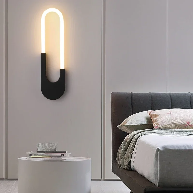 SANDYHA Nordic LED Wand Lampe Moderne Wohnzimmer Schlafzimmer Nacht Sofa Hintergrund Leuchten Einfache Dekor