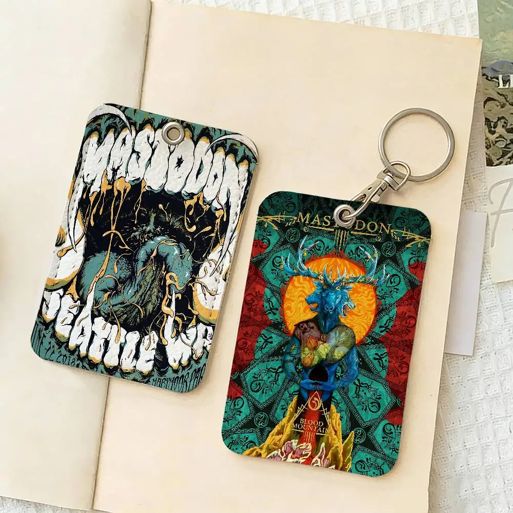 Heavy Metal Band M-Mastodon Cute Cartoon Inteated Elevator Card Acc Control Card Keychain Protective Cover Gift Keychain