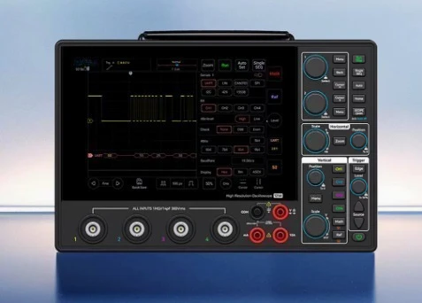 4‑Channel 12‑Bit High Resolution Digital Oscilloscope MHO14‑200/100 1GS/s Touch Screen 200MHz 100MHz