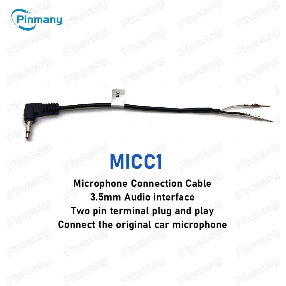 Car radio microphone cable adapter MICC1 andriod head unit MIC wire harness plug socket connector for Hyundai for KIA for Opel