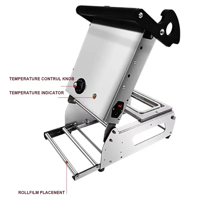 수동 프레스 식품 테이블 플라스틱 트레이 식품 포장 기계 용기 접시 실러 테이크아웃 식품 밀봉 기계