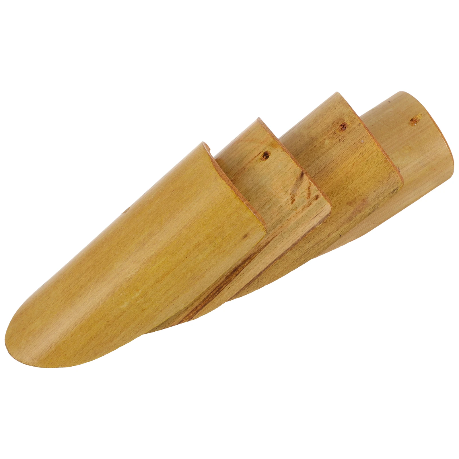 4pcs Bamboo Slicing Decoration for DIY Wind Chimes Outdoor Garden Home Hanging Accessories Bamboo Crafts Pendulum Piece