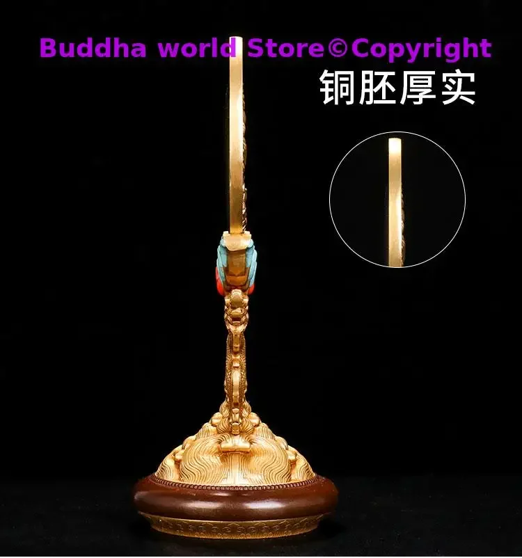 HOME shrine altar worship exorcise evil spirits Buddhism safe protection Guanyin Buddha COPPER Dragon ZHUN TI JING Collimator