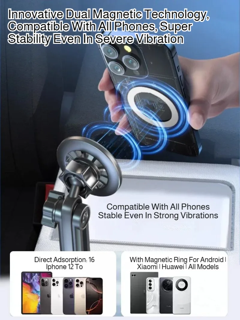 Car Cup Holder Car In-car Water Holder Long Joint Position Mobile Phone Tablet Computer Universal Bracket 2in1 Magnetic Holder