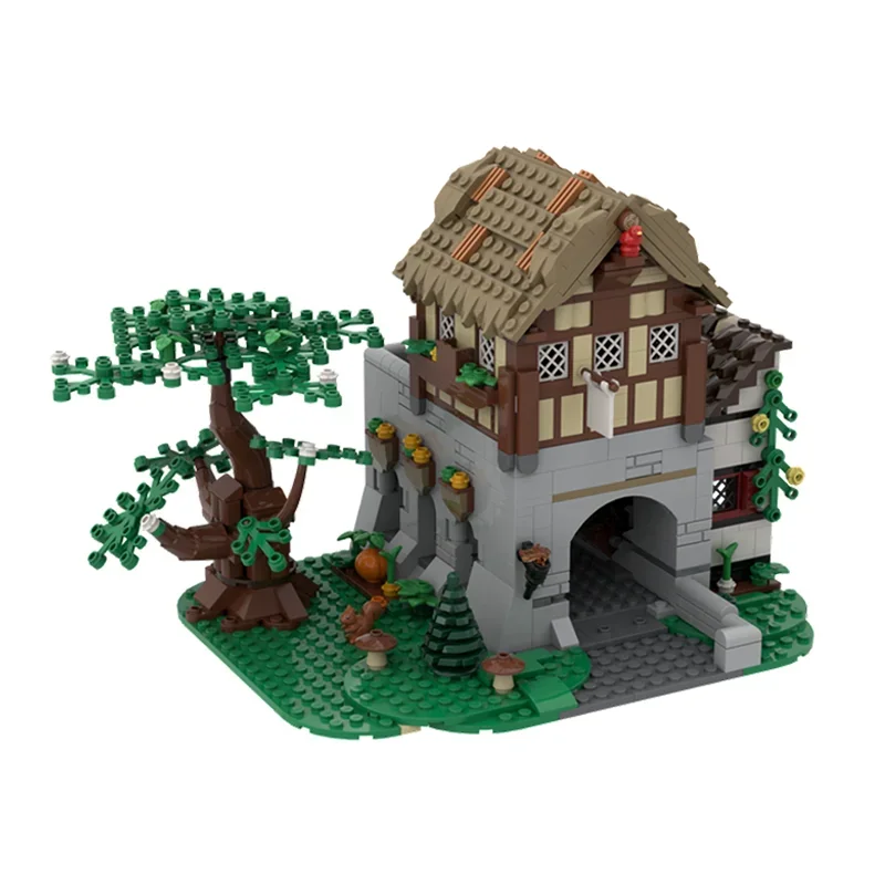 2675pcs MOC Medieval Town Square Extension Model Building Blocks Architecture Assemble DIY Brick Festivals Gift Toy Birthday