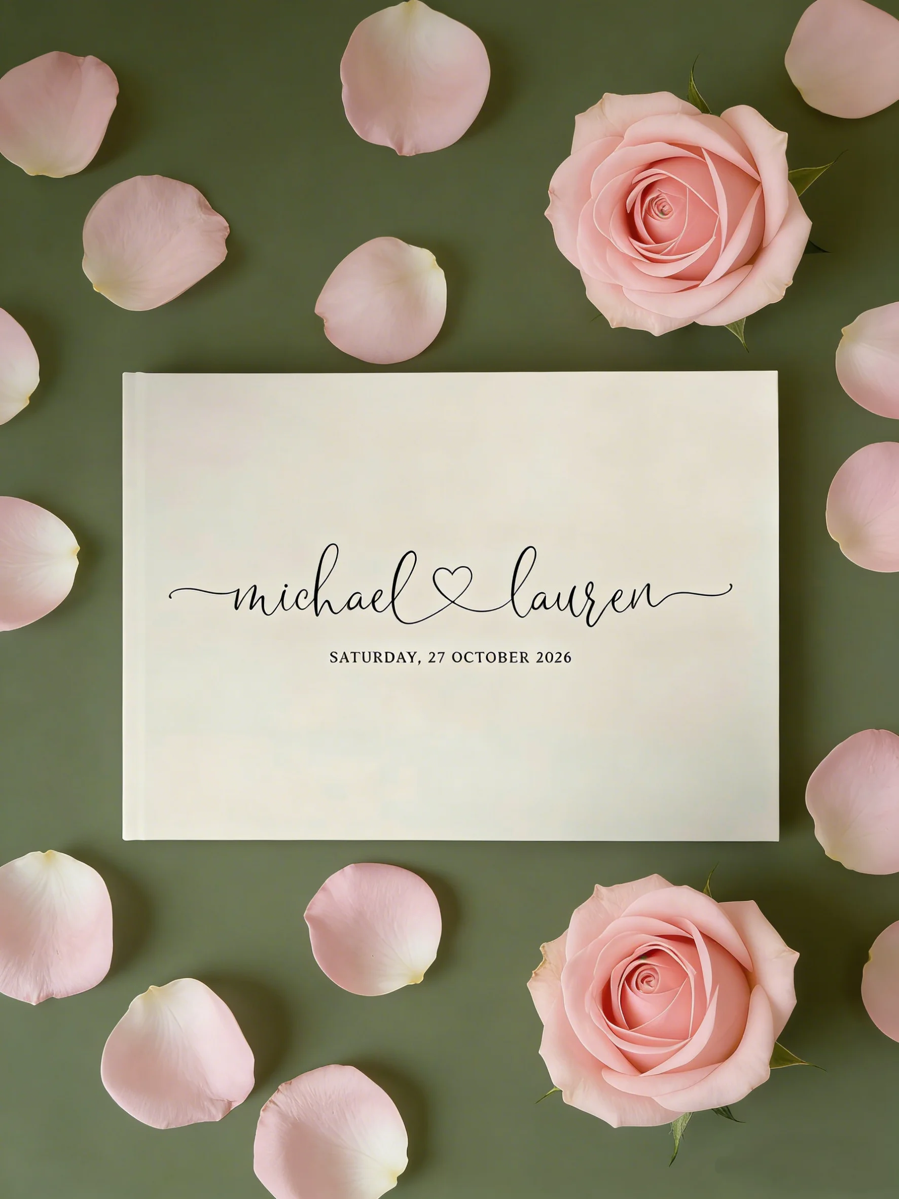 

Персонализированная свадебная книга для гостей и фотоальбом | Книга для регистрации на мероприятии по индивидуальному заказу | Уникальный свадебный подарок-сувенир