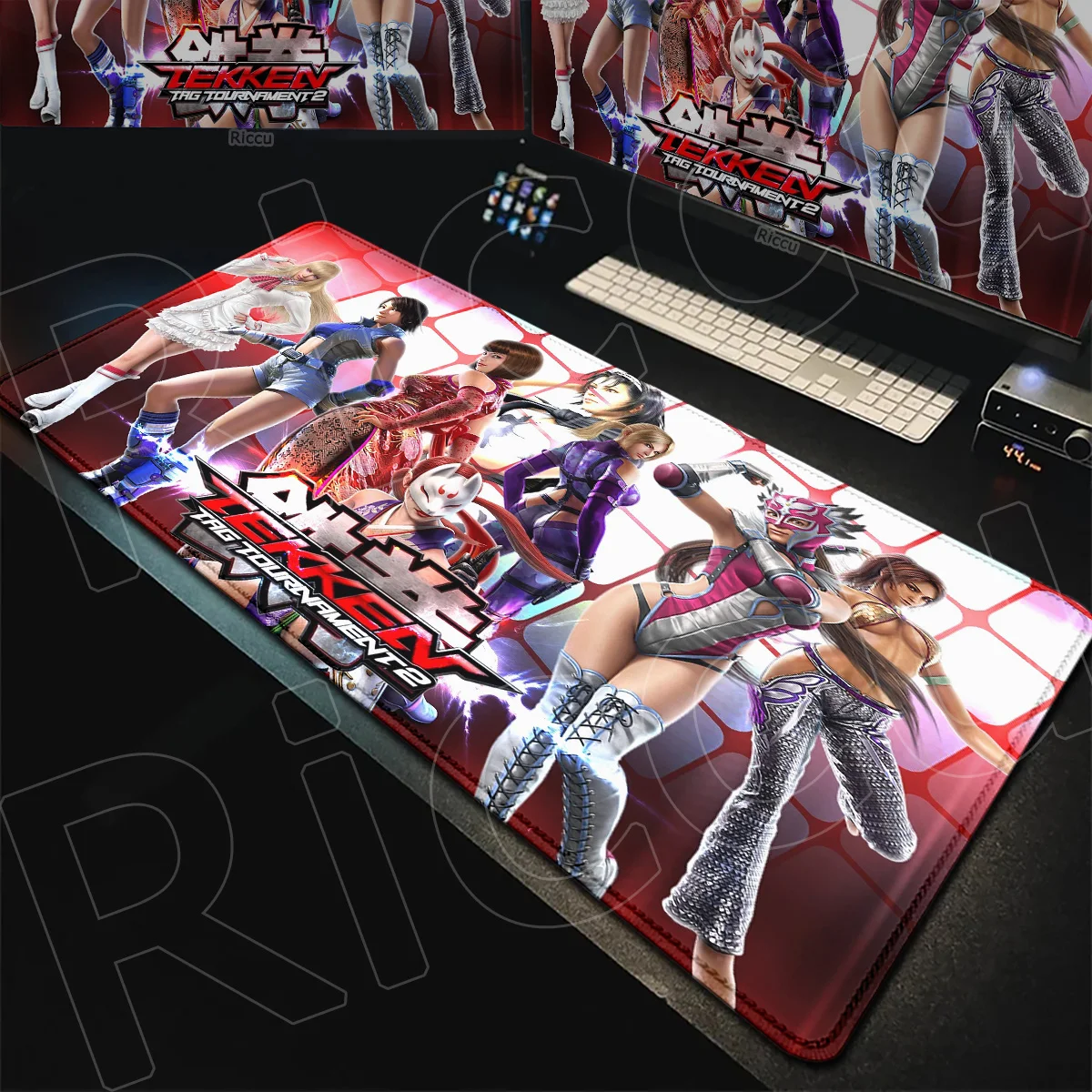 HD-Druck Laptop-Tastatur Desktop-Teppich E-Sport Gamer Schrank Mauspad T-Tekken 8 Hot Wallpaper Mauspad 900x400mm Tischteppiche – Detail 4