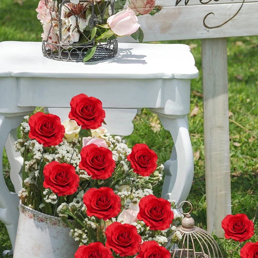 

2pcs Metal Art Garden Stake For Outdoor Patio Yard Decor, Flower Pot Insert Landscape Decoration Ground Inserted Ornament