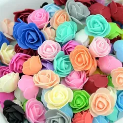 50/100/200/500pcs Artificial Rose Mini PE Foam Rose Head DIY Wedding Home Decoration Festival and Party Supplies Wholesale