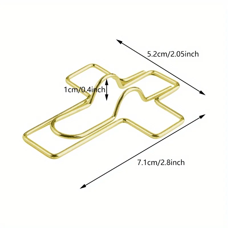 50 Buah Klip Kertas Silang Klip Pengikat Logam Klip Kertas Silang Dokumen dan Catatan Pembelajaran Kantor Sekolah