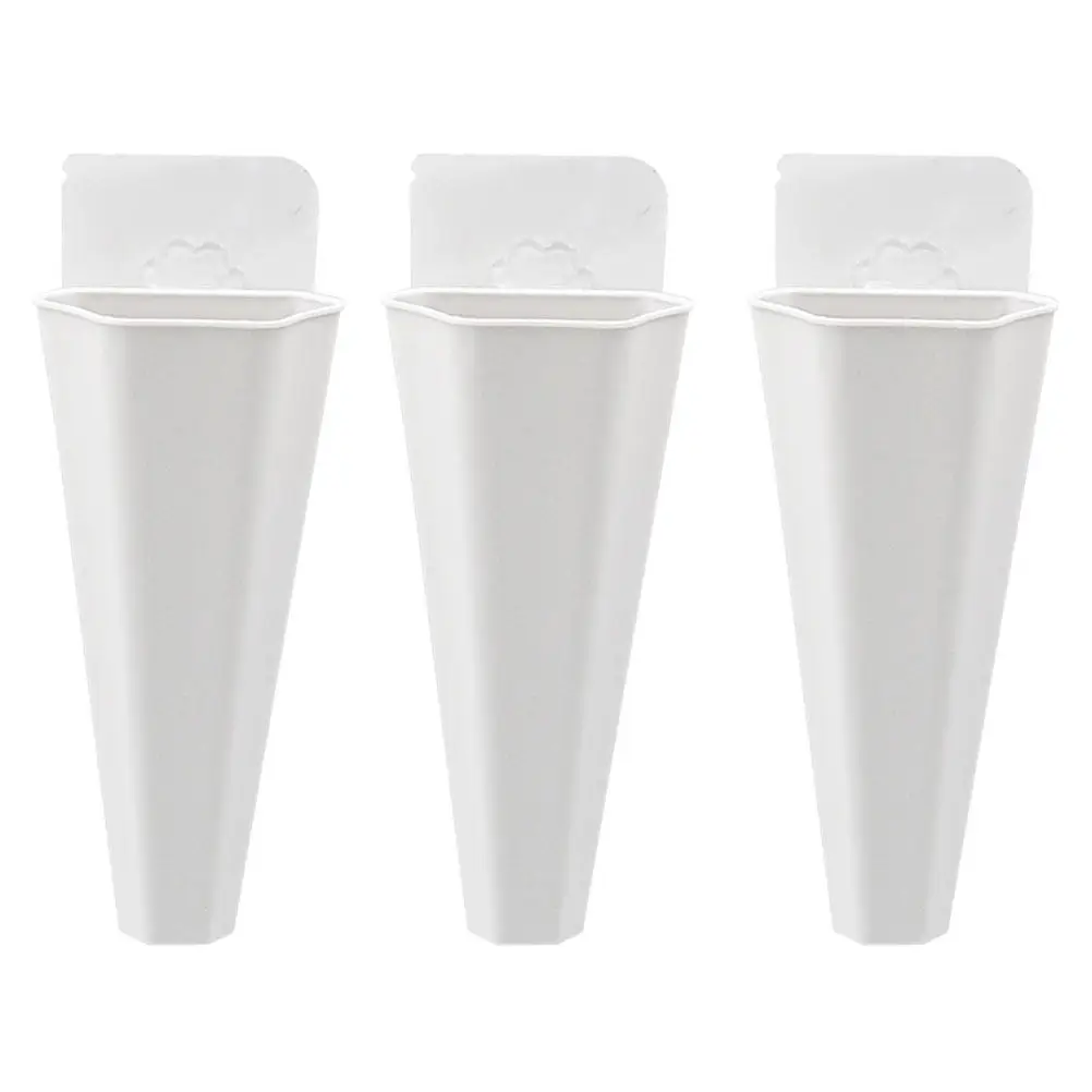 

Набор из 3 настенных гидропонных декоративных ваз для цветов, белые, для дома, сада, гостиной, современный стиль