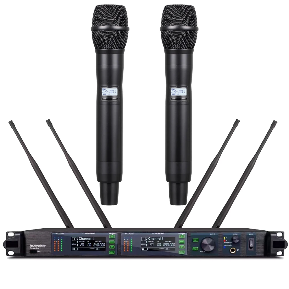 AD4D-II 200 Kanaal Digitale Draadloze Microfoon Systeem Ksm9 Handheld Adx2 Dj Karaoke Podium Zingen Vocale Mic