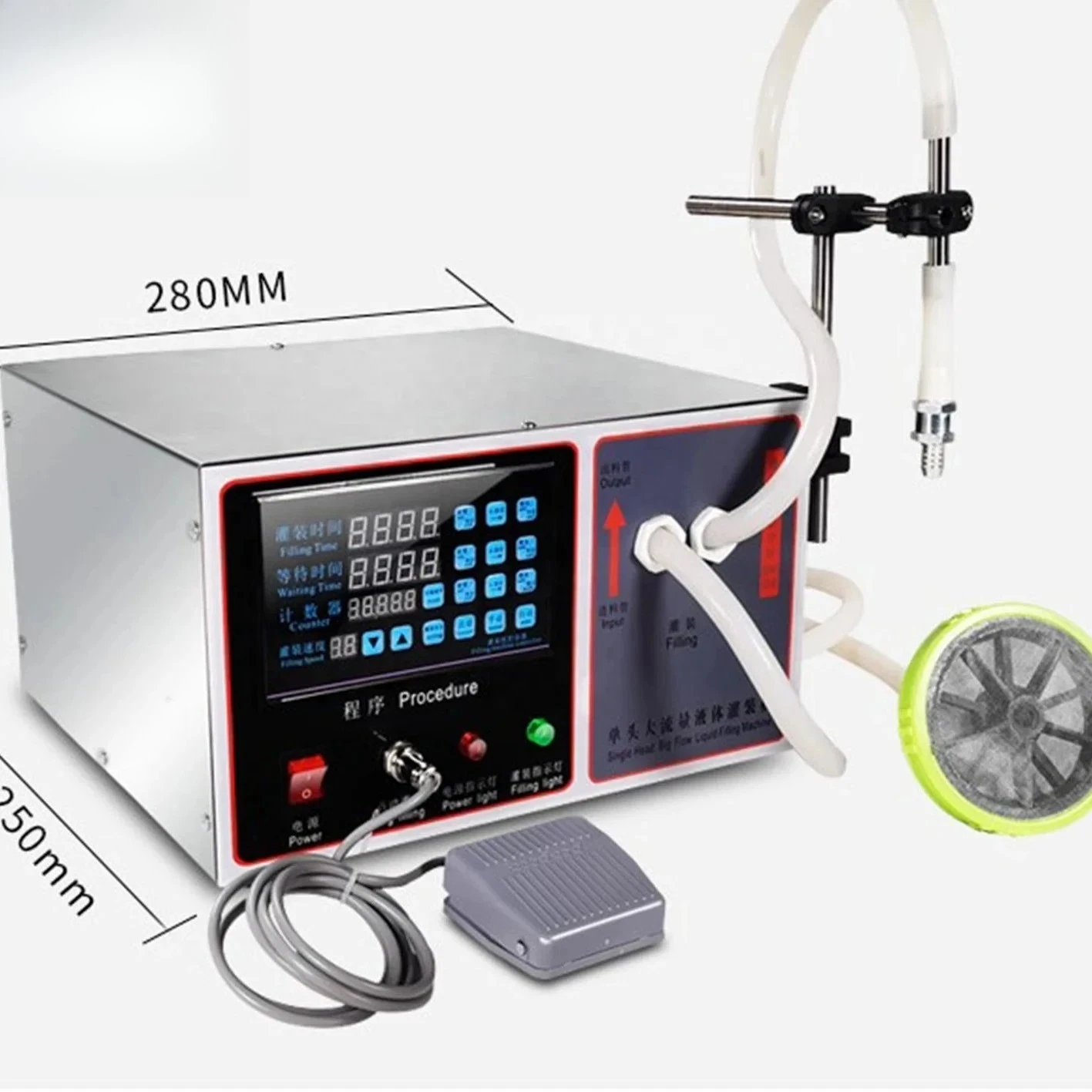 

Large Flow Single-head Filling Machine, Numerical Control Liquid Quantitative Filling Machine,juice Filling