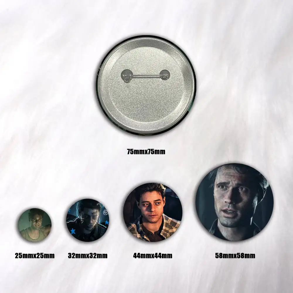 A-Mike Josh U-Until D-Dawn Art Badges Button Round Creative Pin Brooch Badge Bag Decor Accessories Fans Collect Friends Gifts