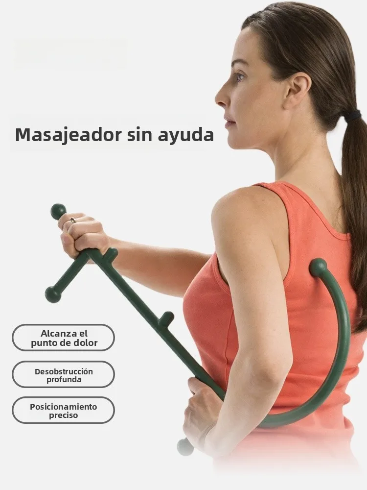 Lianke Original Point Massage Stick Hook, Masajeador Manual de Puntos de Gatillo para Espalda y Cintura, Accesorios de Equipo...