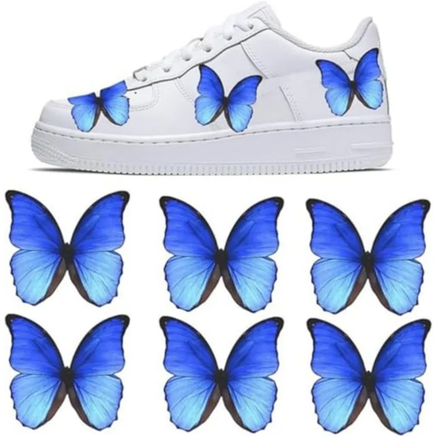 Parches Decorativos de Mariposas para Personalizar Nike Air Force 1/Vans/Kit de Pegatinas para Diseñar tus Propios Zapatos Pintados a Mano 6