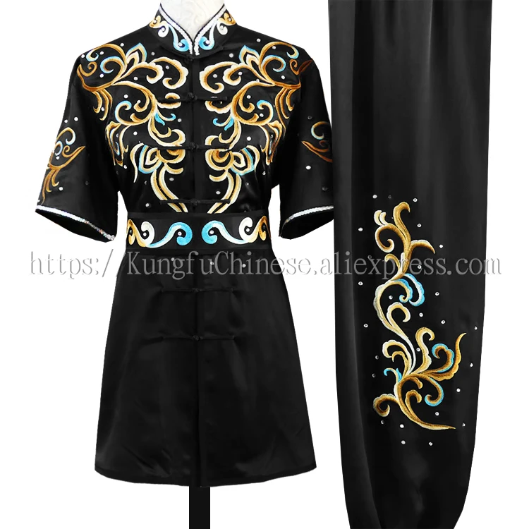 Chinese Wushu uniform Kungfu costume Martial arts suit changquan clothes Taolu outfit for men women  girl boy kids adults Unisex