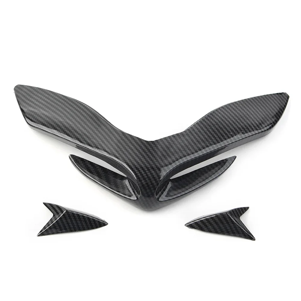 مناسبة لكاواساكي Z900 2017 2018 2019 هدية أمامية هوائية وينجليت منقار أمامي مخروط الأنف تمديد غطاء موسع الصيف #5