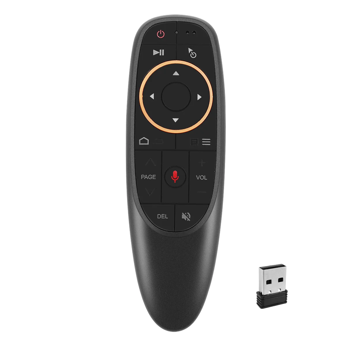 ABGQ G10S Air Mouse Voice Remote Control 2.4G USB Receiver for Android TV BOX PC Gyro Sensing Mini Wireless Smart Remote