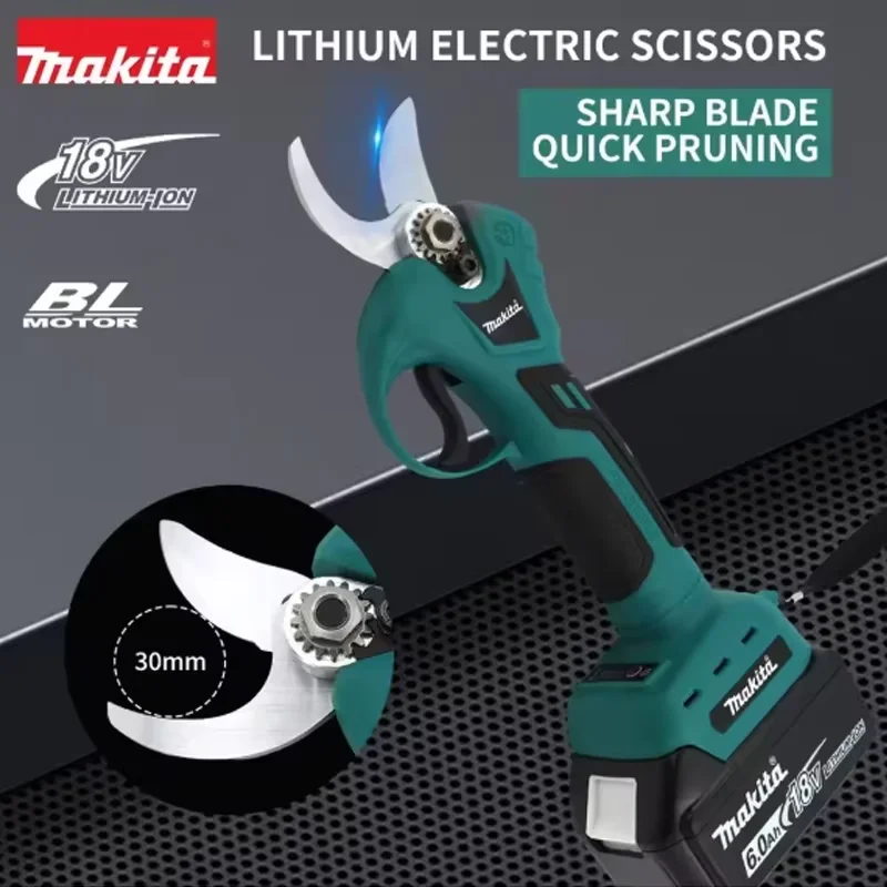 

Original 18V Makita Battery Pruning Shears Professional Brushless Electric Scissors Tree Branch Pruner Electric Garden Scissors