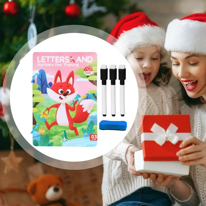 Picture 4: Scribble Training Cards Handwriting Skill Training Cards Reusable Writing Learning Book Interactive Handwriting Practice For