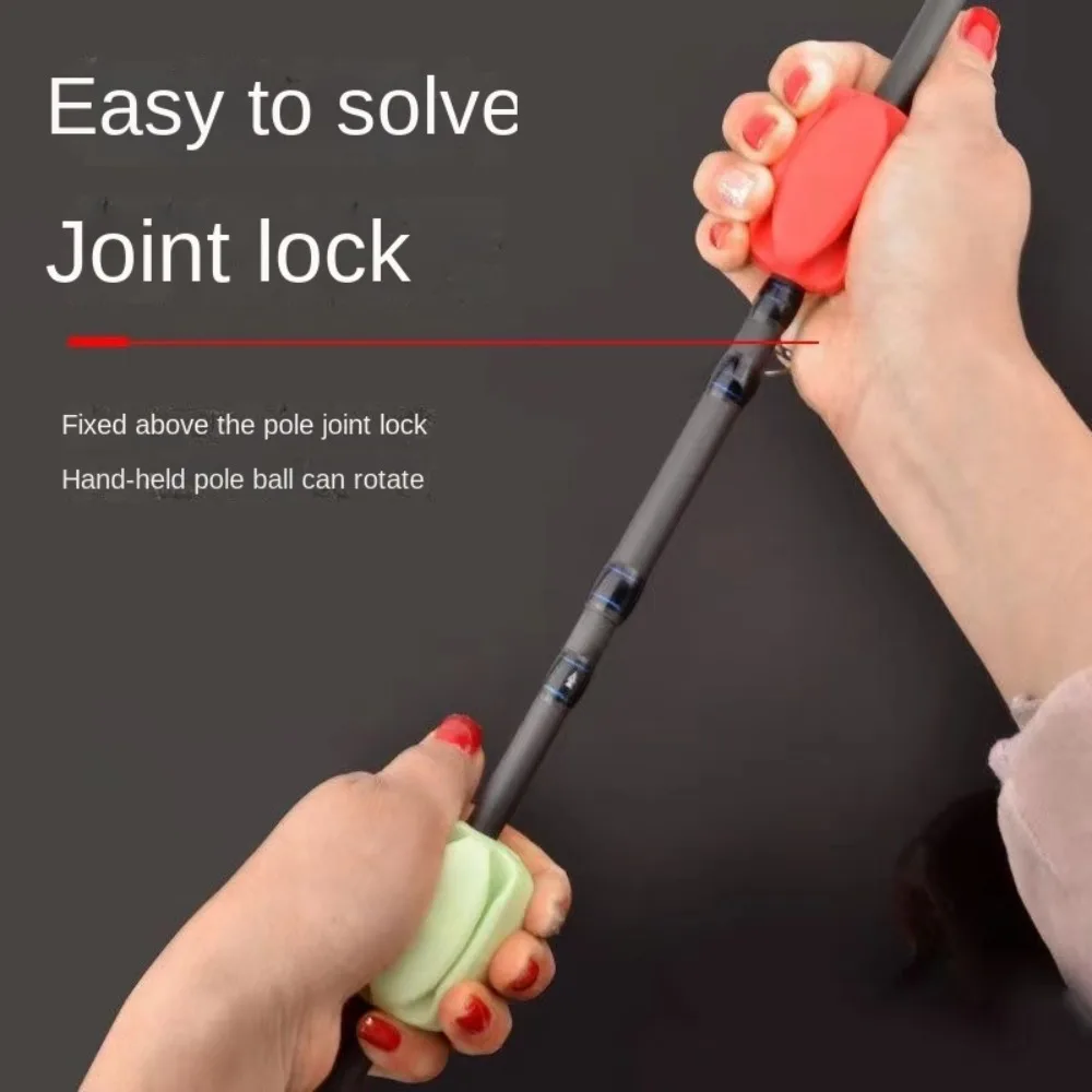 2PCS Silicone Fishing Rod Holder 6 Colors 5 Hole Fishing Rod Tie Ball Lightweight Fishing Tackle Ties Fishing
