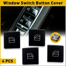 4Pcs Car Power Window Switch Button Cover Cap For Mercedes-Benz A B C E GL GLA Klasse W204 W212 W176 W246 W242 X166 X156 W463