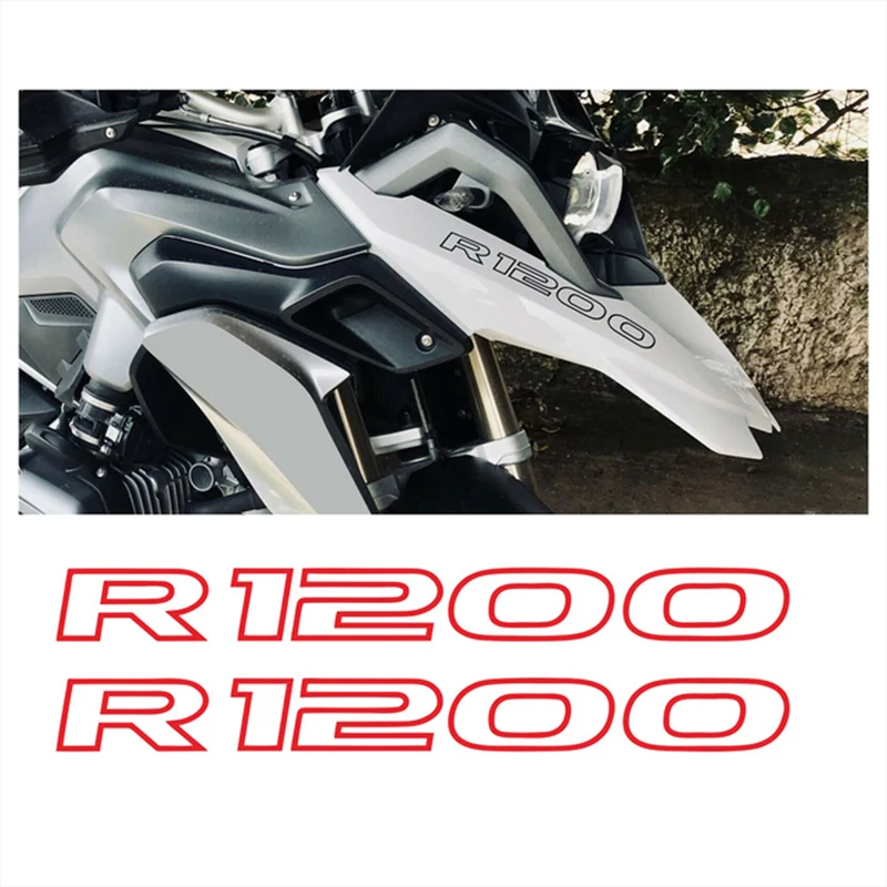 2PCS Beak Front R1200 Sticker Motorcycle Decal Logo For Bmw r1200 Gs Adventure r1200 Gsa r 1200 Lc 2022 2010 2016