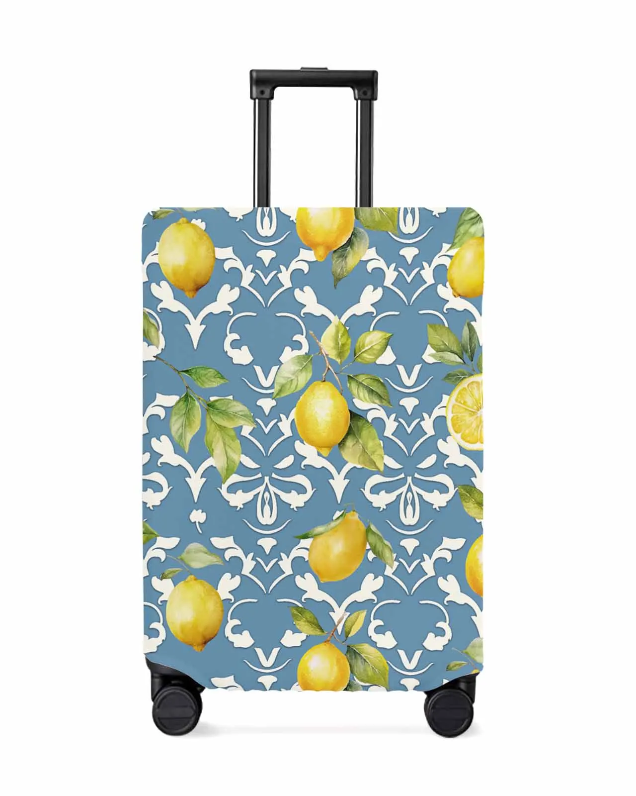 Motifs de cuir chevelu citron pour bagages, protecteur de valise commandé, housse anti-poussière pour voyage, 18-32 po