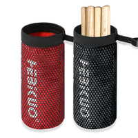 Dazzle Colour Drum Stick Holder Clip-on Stand Drumstick Barrel Bags with Mesh