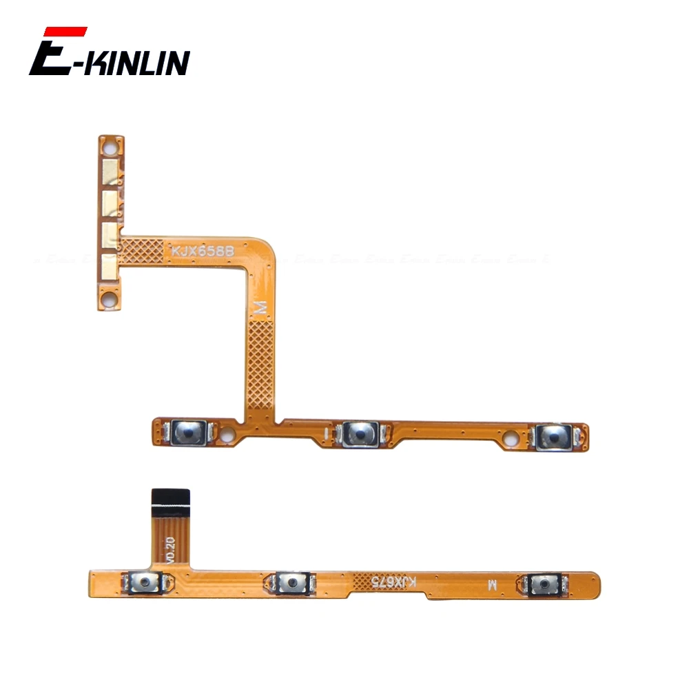 Mute Switch Power Key Ribbon Parts For infinix Hot 10 Play 10i 10s NFC 10T 11 2022 11s 12 Pro Volume Button Control Flex Cable