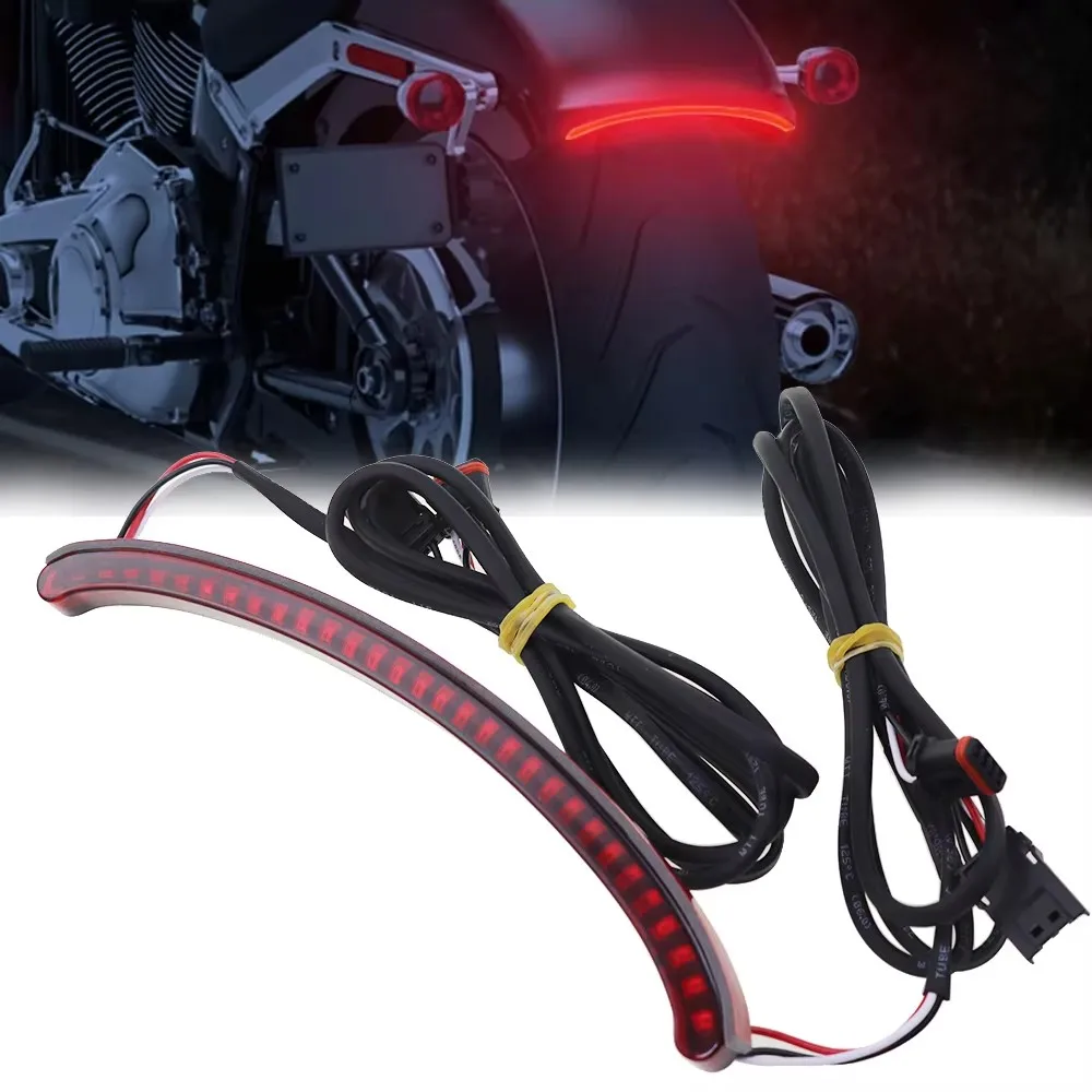 

Задний светодиодный фонарь для мотоцикла, указатель поворота, стоп-сигнал, подходит для Harley Softail Fat Bob FXFBS 114 FXFB 107 2018-2021