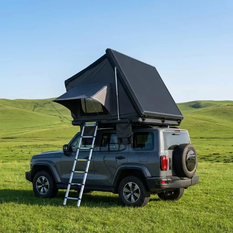 Off-Road Durable Car Roof Tent SUV Waterproof Hard Shell Camping Tent Double Layer 3 Person Four-Season Straight Bracing Type