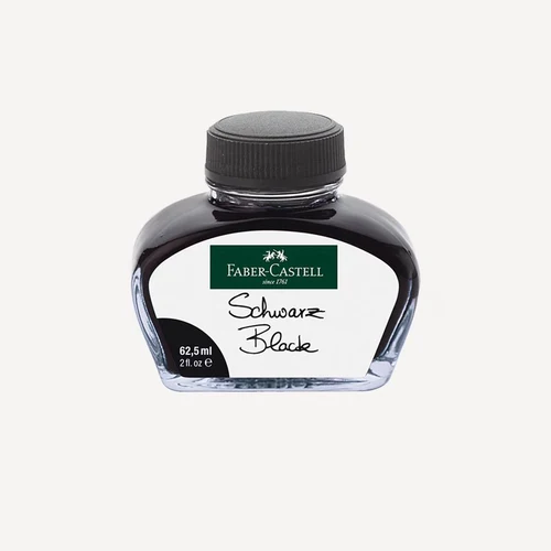 Imagen 2 del producto Faber-Castell Recambio de tinta para pluma estilográfica de 30/62,2 ml – Botella de tinta negra/azul sin carbono Suministro de tinta de repuesto de escritura de flujo suave