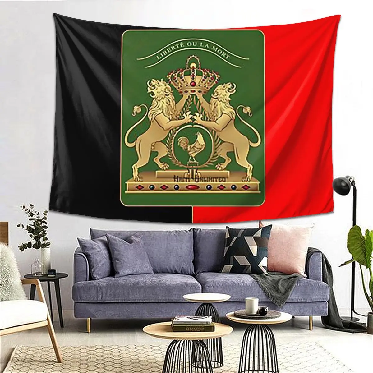 Haitian Independence Tapestry Decor Art Aesthetic Tapestries for Living Room Bedroom Home Wall Cloth Wall Hanging