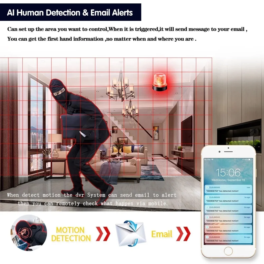16 قناة Cctv Hybrid 5 في 1 Dvr السعر 4K 8.0mp TVI + CVI + AHD + نظام Cms التناظري 16ch مسجل فيديو مراقبة القرص #4