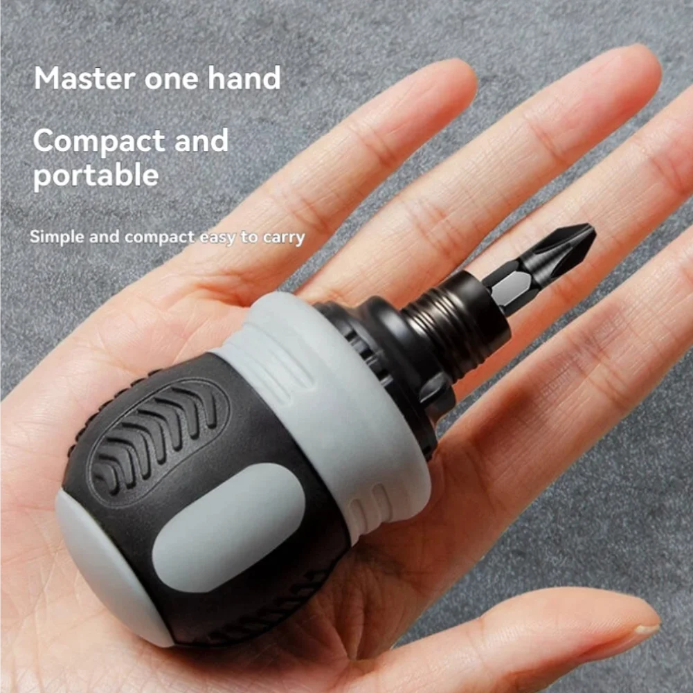 

Ratchet Screwdriver Set Short Shaped Radish Head High Hardness Labor-saving Multi-functional Dual-purpose