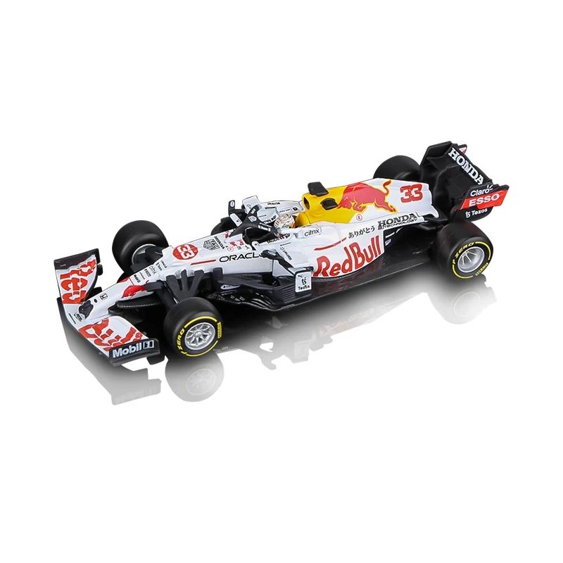 Bburago 1:43 2021 F1 Redbull Honda RB16 RB16B #11 Perez /33 Max Turkish White Painting Formula Racing Diecast Model Car