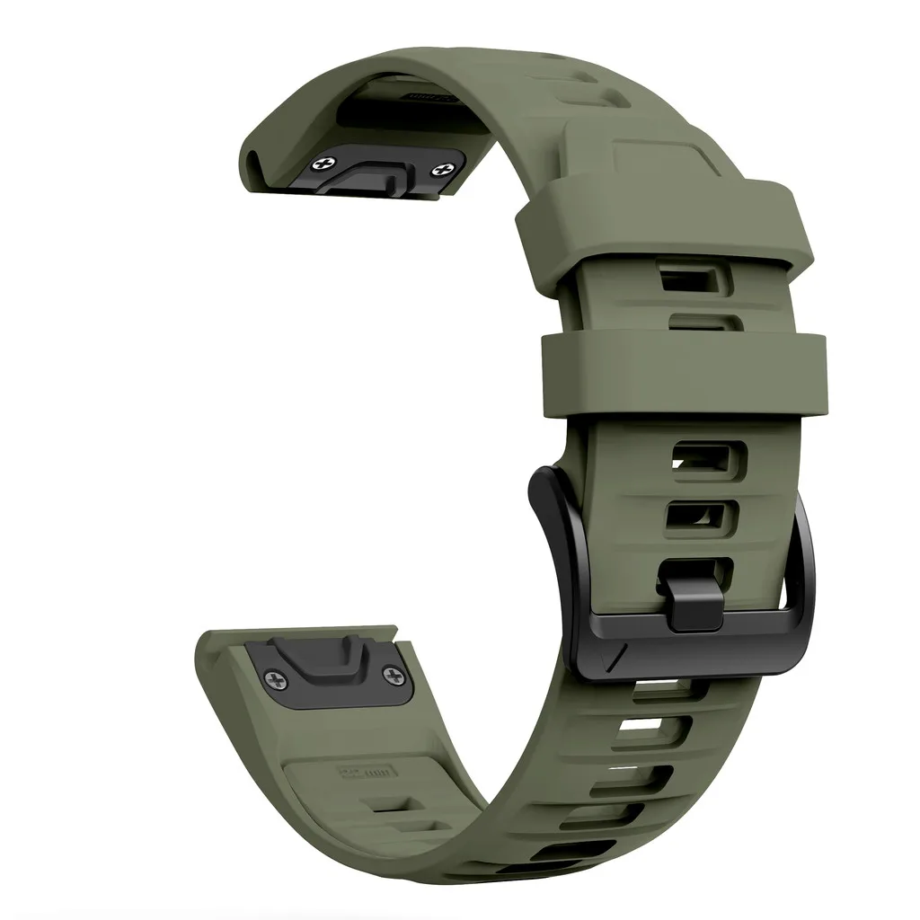 Quick Fit 22mm 26mm Silikonarmband für Garmin Fenix 8 51mm 47mm Fenix 7 7X 6 6X Pro/Epix Pro Gen 2/Fenix 5 5X Fenix 3 Band – Detail 9