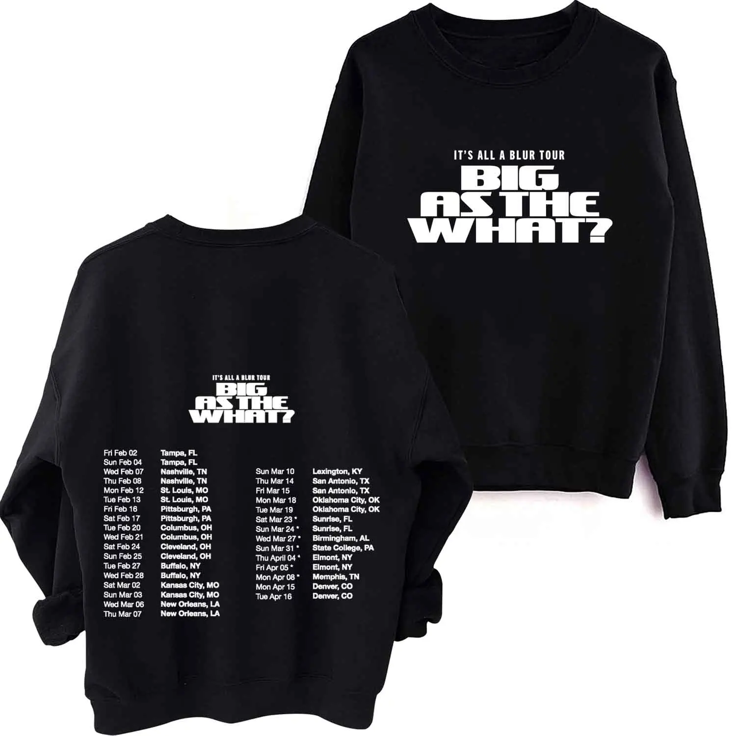 

Drake It's All A Blur Tour 2024 O-Neck Long Sleeve Spring and Autumn Men Clothing Hoodies Women Printing Regular Casual