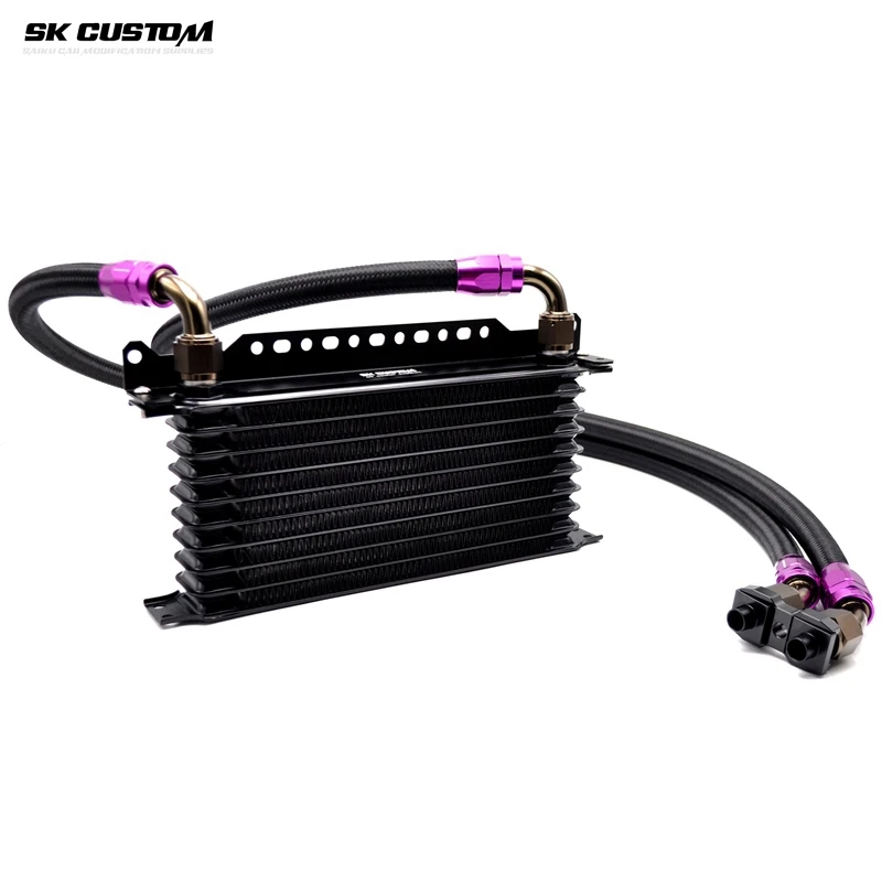 SK CUSTOM Engine Oil Cooling kit For BMW E36 E46 E82 E9X 135 335 E46 M3 E90 E92 Oil Radiator kit Modification Oil Cooler Adapter