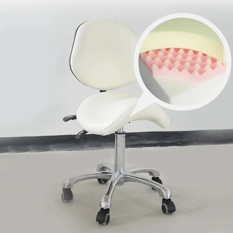 Dental Doctor Chair Beauty Salon Nail Tattoo Office Chair Rolling Swivel Stool Perfect for Nurses Backrest Adjustable