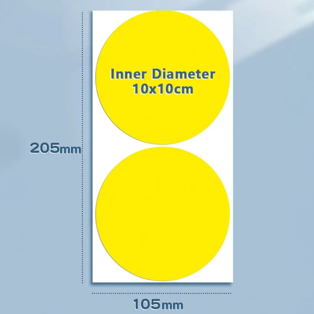 10Sheets Classification 10cm Self-adhesive Stickers Self-adhesive Colored Dot Sticker Waterproof Label Sticker School Supplies